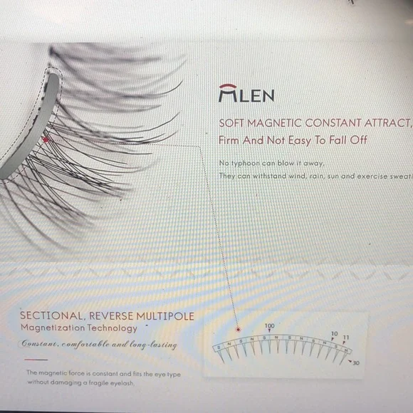 NIB MLEN Nano Soft Magnetic Eyelashes
